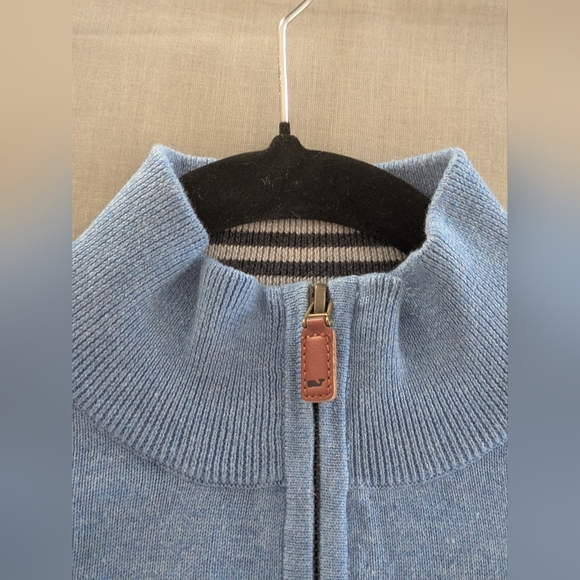 Vineyard Vines Light Blue Zip-Up Sweater M - Picture 10 of 10